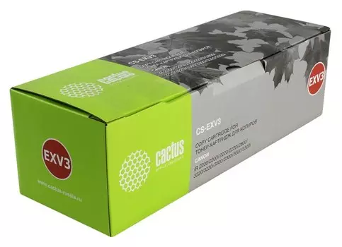 Картридж лазерный Cactus CS-EXV3 (C-EXV3), черный, 15000 страниц, совместимый, для Canon ImageRunner 2200 / 2800 / 3300 / 3320