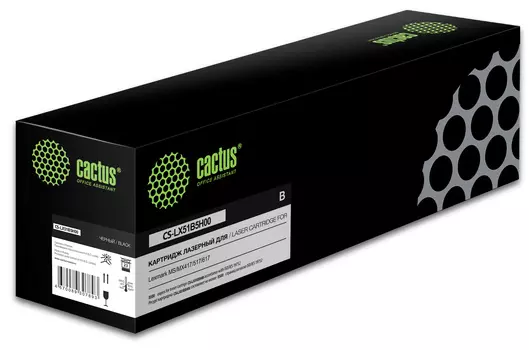 Картридж лазерный Cactus CS-LX51B5H00 (51B5H00), черный, 8500 страниц, совместимый для Lexmark MS/MX317/ 417/ 517/ 617