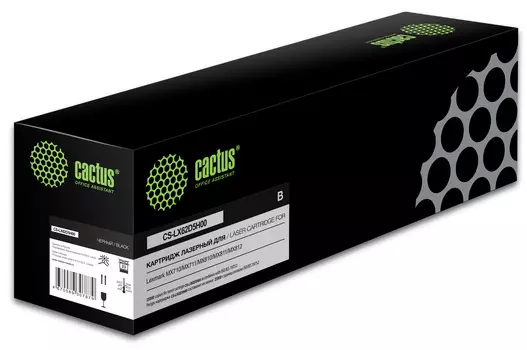 Картридж лазерный Cactus CS-LX62D5H00 (62D5H00/LX62D5H00), черный, 25000 страниц, совместимый для Lexmark Lexmark MX 710 Lexmark MX 711 Lexmark MX 810 Lexmark MX 811 Lexmark MX 812