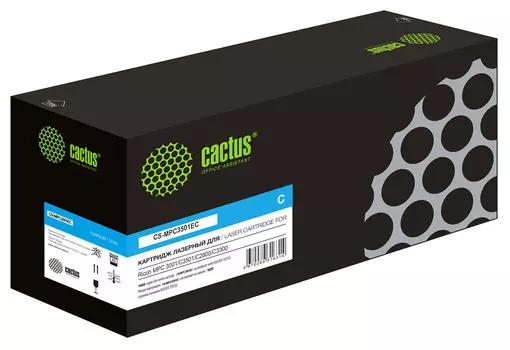 Картридж лазерный Cactus CS-MPC3501EC (841427), голубой, 16000 страниц, совместимый для Ricoh MPС 3001/C3501/C2800/C3300