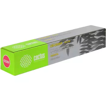 Картридж лазерный Cactus CS-O330Y (O330Y), желтый, 3000 страниц, совместимый для OKI C330 / 530