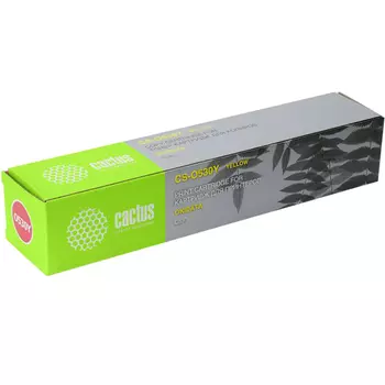 Картридж лазерный Cactus CS-O530Y (O530Y), желтый, 5000 страниц, совместимый для OKI C530