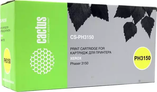 Картридж лазерный Cactus CS-PH3150 (109R00747), черный, 5000 страниц, совместимый для Xerox Phaser 3150