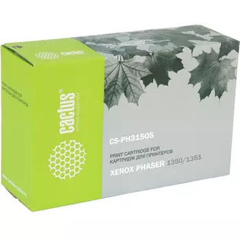 Картридж лазерный Cactus CS-PH3150S (109R00746), черный, 3500 страниц, совместимый для Xerox Phaser 3150 / 1351