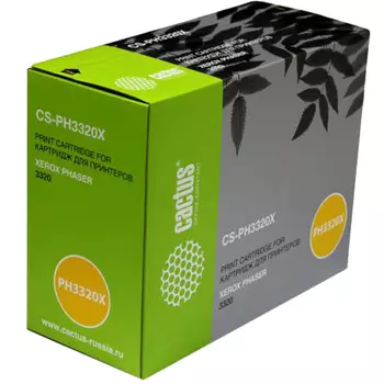 Картридж лазерный Cactus CS-PH3320X (106R02306), черный, 11000 страниц, совместимый для Xerox Phaser 3320