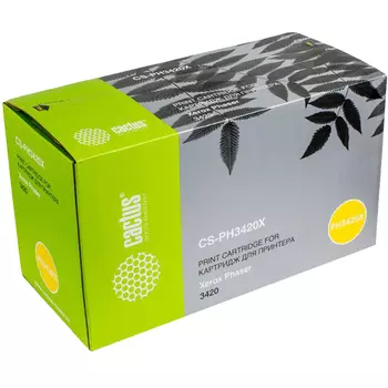 Картридж лазерный Cactus CS-PH3420X (106R01034), черный, 8000 страниц, совместимый, для Xerox Phaser 3420/3425