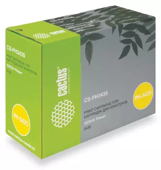 Картридж лазерный Cactus CS-PH3435 (106R01415), черный, 10000 страниц, совместимый для Xerox Phaser 3435