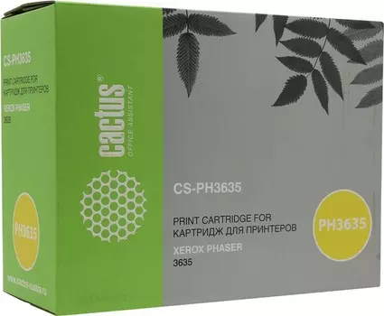 Картридж лазерный Cactus CS-PH3635 (108R00796), черный, 10000 страниц, совместимый для Xerox Phaser 3635MFP