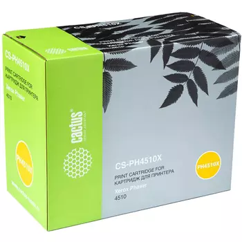 Картридж лазерный Cactus CS-PH4510X (113R00712), черный, 19000 страниц, совместимый для Xerox Phaser 4510