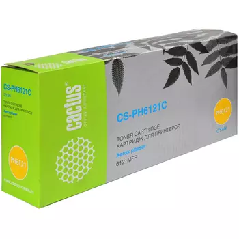 Картридж лазерный Cactus CS-PH6121C (106R01473), голубой, 2600 страниц, совместимый, для Xerox Phaser 6121MFP