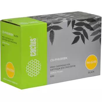 Картридж лазерный Cactus CS-PH6280BK (106R01403), черный, 7000 страниц, совместимый, для Xerox Phaser 6280