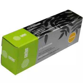 Картридж лазерный Cactus CS-PH6500BK (106R01604), черный, 3000 страниц, совместимый для Ricoh Phaser 6500/Workcentre 6505