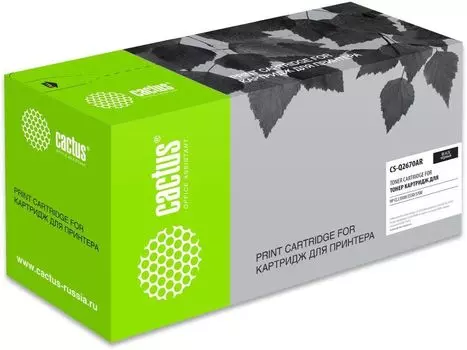 Картридж лазерный Cactus CS-Q2670AR (308A/Q2670A), черный, 6000 страниц, совместимый для CLJ 3500/3550/3700