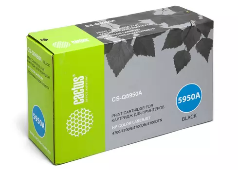 Картридж лазерный Cactus CS-Q5950A (Q5950A), черный, 11000 страниц, совместимый для CLJ 4700