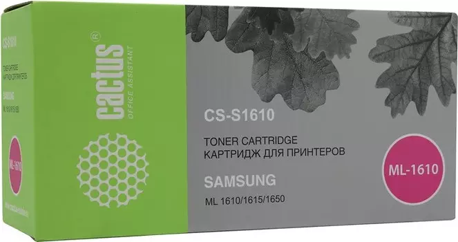 Картридж лазерный Cactus CS-S1610 (ML-1610D2), черный, 2000 страниц, совместимый для Samsung ML-1610, ML-1615