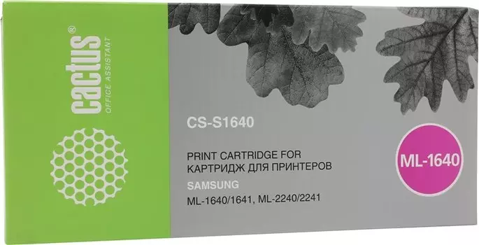 Картридж лазерный Cactus CS-S1640 (MLT-D108S), черный, 1500 страниц, совместимый для Samsung ML-1640/1641/1645/2240/2241