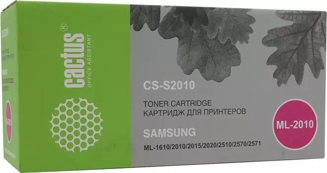 Картридж лазерный Cactus CS-S2010 (ML-2010D3), черный, 3000 страниц, совместимый для Samsung ML-2510, ML-2570, ML-2571N