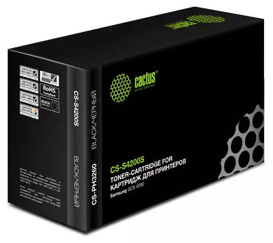 Картридж лазерный Cactus CS-S4200S (MLT-S4200S), черный, 3000 страниц, совместимый для Samsung SCX-4200