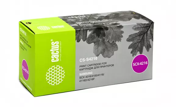 Картридж лазерный Cactus CS-S4216 (SCX-4216D3), черный, 3000 страниц, совместимый для Samsung SCX-4016/4116/4216