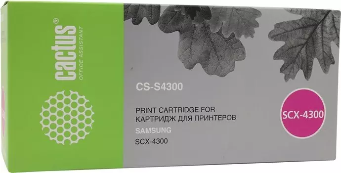 Картридж лазерный Cactus CS-S4300 (MLT-D109S), черный, 2500 страниц, совместимый для Samsung SCX-4300