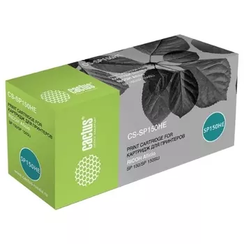Картридж лазерный Cactus CS-SP150HE (SP150HE/408010), черный, 1500 страниц, совместимый для Ricoh Aficio SP 150/SP 150SU
