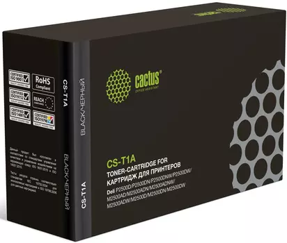 Картридж лазерный Cactus CS-T1A (T1A), черный, 2000 страниц, совместимый для Deli P2500DW/M2500DW/P2500D/P2500DN/P2500DNW/M2500AD/M2500ADN/M2500ADNW/M2500ADW/M2500D/M2500DN