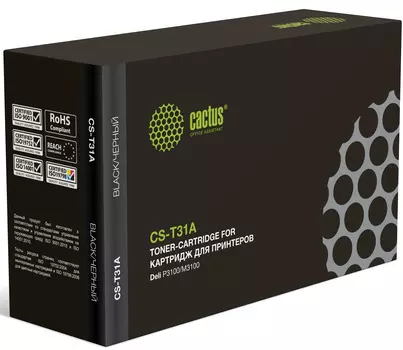 Картридж лазерный Cactus CS-T31A (T31A), черный, 2000 страниц, совместимый для Deli P3100/M3100