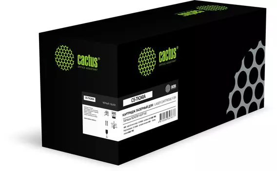 Картридж лазерный Cactus CS-TK240A (TK240A), черный, 6000 страниц, совместимый для Катюша M240/M140/P140