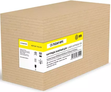 Картридж лазерный Cactus CS-TK5240Y-MPS (TK-5240Y/1T02R7ANL0), желтый, 6000 страниц, совместимый для Kyocera ECOSYS P5026cdn/Ecosys M5526cdn/Ecosys M5526cdw/Ecosys P5026cdw