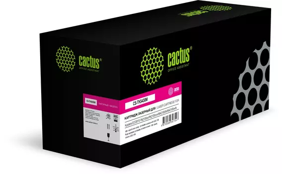 Картридж лазерный Cactus CS-TK5430M (TK-5430M/1T0C0ABNL1), пурпурный, 1250 страниц, совместимый для Kyocera ECOSYS PA2100cx/ECOSYS PA2100cwx/ECOSYS MA2100cfx/ECOSYS MA2100cwfx