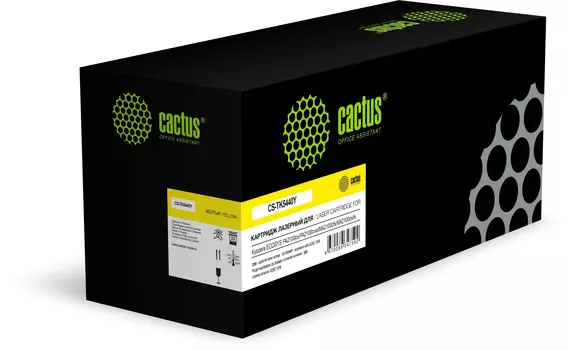 Картридж лазерный Cactus CS-TK5440Y (TK-5440Y/1T0C0AANL0), желтый, 2200 страниц, совместимый для Kyocera ECOSYS PA2100cx/ECOSYS PA2100cwx/ECOSYS MA2100cfx/ECOSYS MA2100cwfx