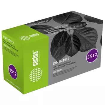 Картридж лазерный Cactus CS-TN3512 (TN3512), черный, 12000 страниц, совместимый для Brother DCP L6600DWHL/L6250DNHL/L6300DWHL