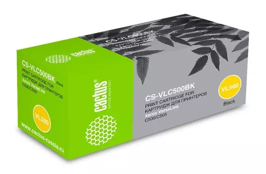Картридж лазерный Cactus CS-VLC500BK (106R03880), черный, 5000 страниц, совместимый для Xerox VersaLink C500/C505