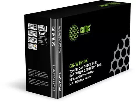 Картридж лазерный Cactus CS-W1510X (151X/W1510X), черный, 9700 страниц, совместимый для LJ Pro 4003dw/LJ MFP 4103dw/LJ 4103fdw