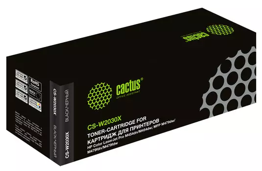 Картридж лазерный Cactus CS-W2030X (415X/W2030X), черный, 7500 страниц, совместимый, для LJ M454/MFP M479