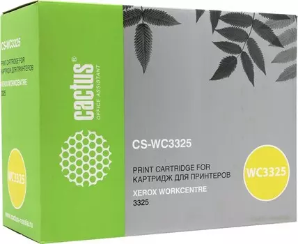 Картридж лазерный Cactus CS-WC3325 (106R02312), черный, 11000 страниц, совместимый для Xerox WorkCentre 3325
