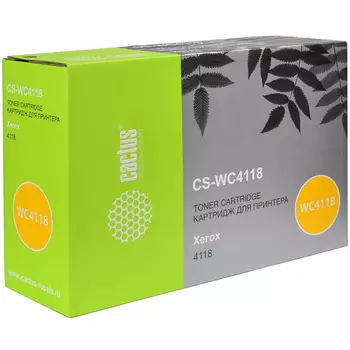 Картридж лазерный Cactus CS-WC4118 (006R01278), черный, 8000 страниц, совместимый, для Xerox WorkCentre 4118, FaxCentre 2218