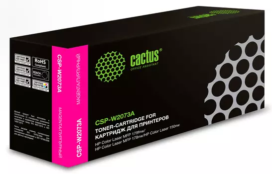 Картридж лазерный Cactus CSP-W2073A (W2073A), пурпурный, 700 страниц, совместимый для CL 150a/CL 150nw/CL 178nw MFP/CL 179fnw MFP