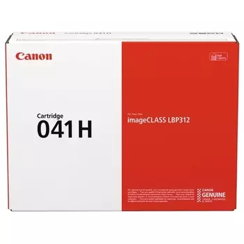 Картридж лазерный Canon 041H/0453C002, черный, 20000 страниц, оригинальный для Canon i-SENSYS LBP312x