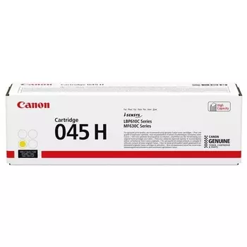 Картридж лазерный Canon 045HY/1243C002, желтый, 2200 страниц, оригинальный для Canon i-SENSYS LBP610C/MF630C