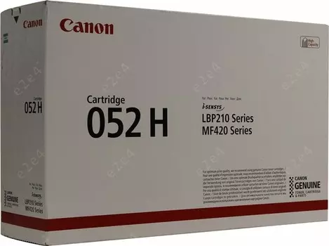 Картридж лазерный Canon 052H/2200C002/2200C004, черный, 9200 страниц, оригинальный для Canon i-SENSYS LBP210/MF420