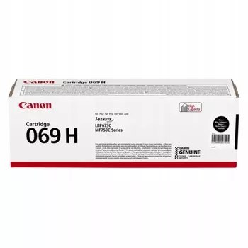 Картридж лазерный Canon 069HBK/5098C002, черный, 7600 страниц, оригинальный для Canon i-Sensys LBP673C/MF750C с чипом