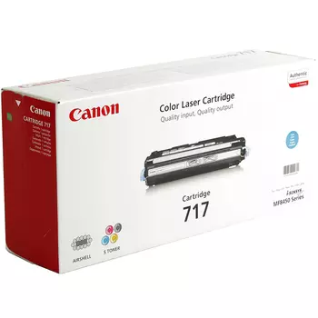 Картридж лазерный Canon 717C/2577B002, голубой, 4000 страниц, оригинальный, для Canon MF8450 series