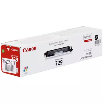 Картридж лазерный Canon 729BK/4370B002, черный, 1200 страниц, оригинальный для Canon LBP 7010C/7018C