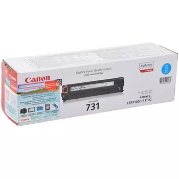 Картридж лазерный Canon 731C/6271B002, голубой, 1500 страниц, оригинальный для Canon LBP7100Cn / 7110Cw