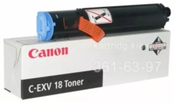 Картридж лазерный Canon C-EXV18/GPR-22/0386B002, черный, 8400 страниц, оригинальный для Canon imageRunner 1018 / 1020 / 1022 / 1024