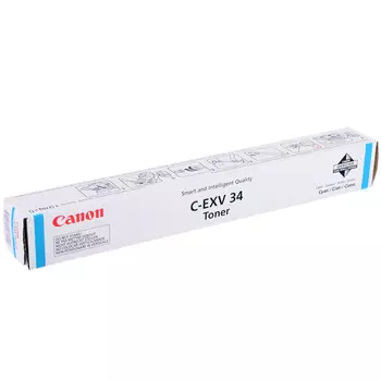 Картридж лазерный Canon C-EXV34C/3783B002, голубой, 16000 страниц, оригинальный для Canon iR Advance C2020 / C2025 / C2030 / C2220 / C2225 / C2230