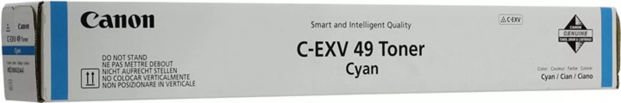Картридж лазерный Canon C-EXV49C/8525B002, голубой, 19000 страниц, оригинальный для Canon imageRUNNER ADVANCE С33XX, C35XX, DX C37XX