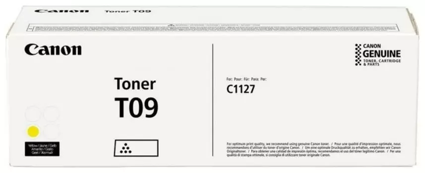 Картридж лазерный Canon T09Y/3017C006, желтый, 5900 страниц, оригинальный для Canon i-SENSYS X C1127iF, C1127i, C1127P