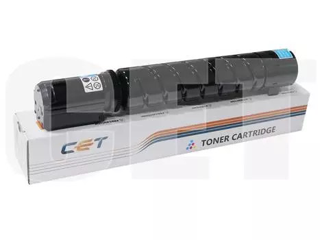 Картридж лазерный CET CET6562 (C-EXV47 C/8517B002AA), голубой, 20000 страниц, совместимый для Canon iR Advance C355iFC/355iF/355i/355P/350iF/350i/350P/255iF/250iF/250i без чипа 290г